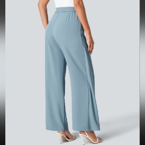 HALARA High Waisted Tie Side Wide Leg Pants - Picture 3 of 6